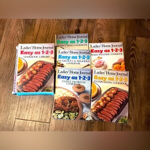 VINTAGE LADIES HOME JOURNAL Easy as 1-2-3 Cookbook Set